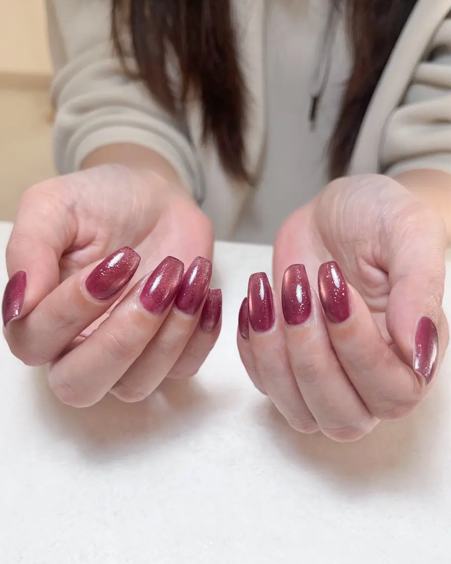 ネイル ボルドー ハンドネイル Nail Salon BELMUEのネイルデザイン