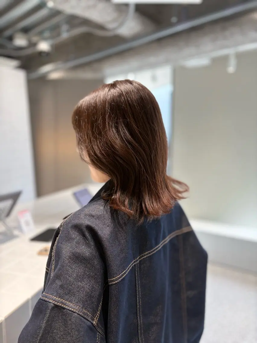 【ご新規様限定🌷】似合わせカット+ダメージレス艶カラー+保湿TR☁️の写真