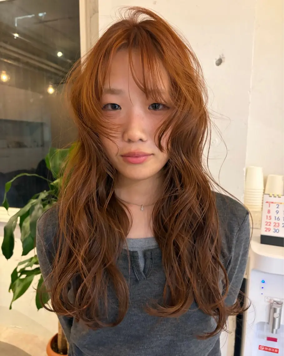 カラー ブリーチ ブリーチなしカラー ヘアカラー あやの/横浜/ ｶﾗｰﾓﾃﾞﾙ募集中のヘアスタイル