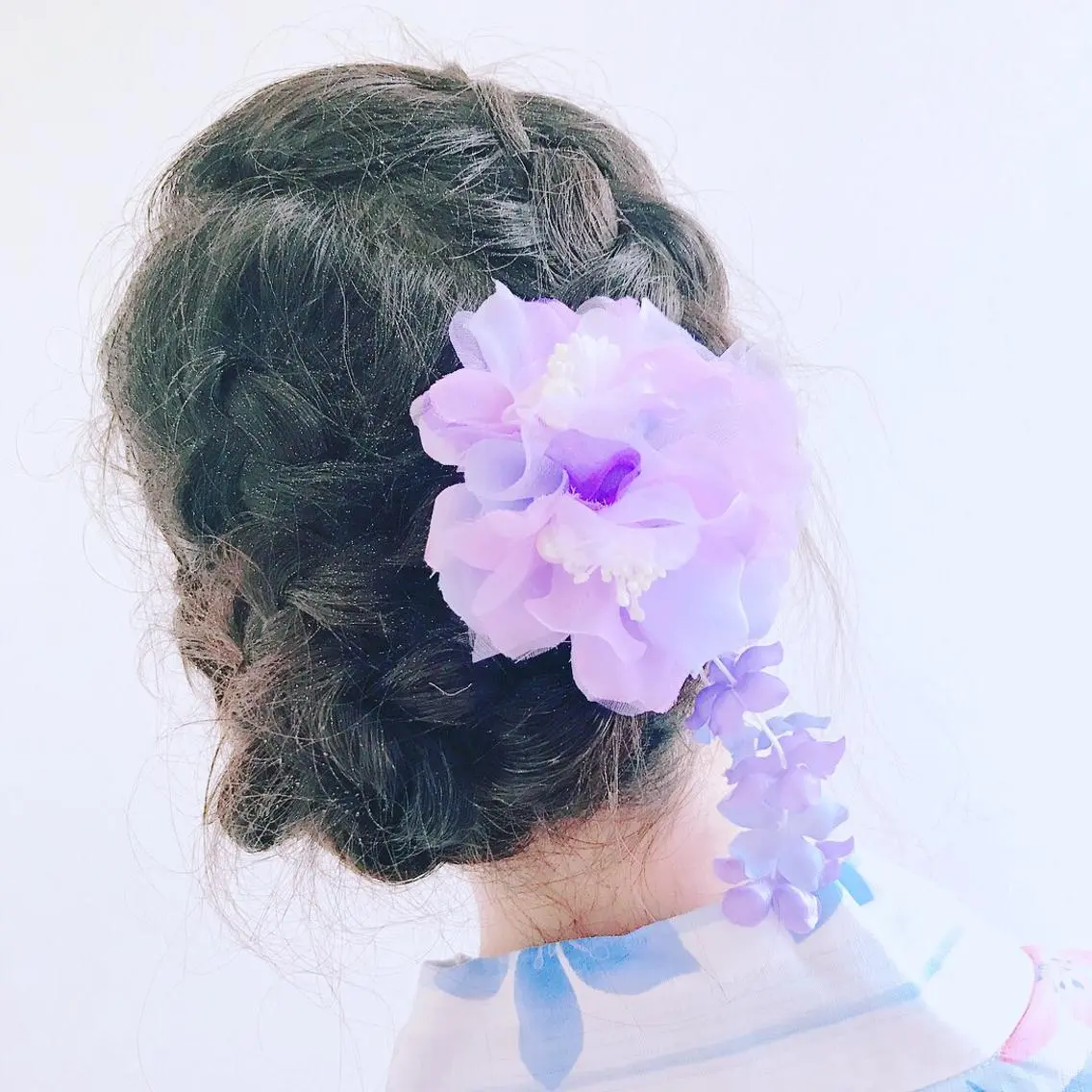 ミディアム 浴衣 インナーカラー /ヘアメ じゅんのヘアスタイル