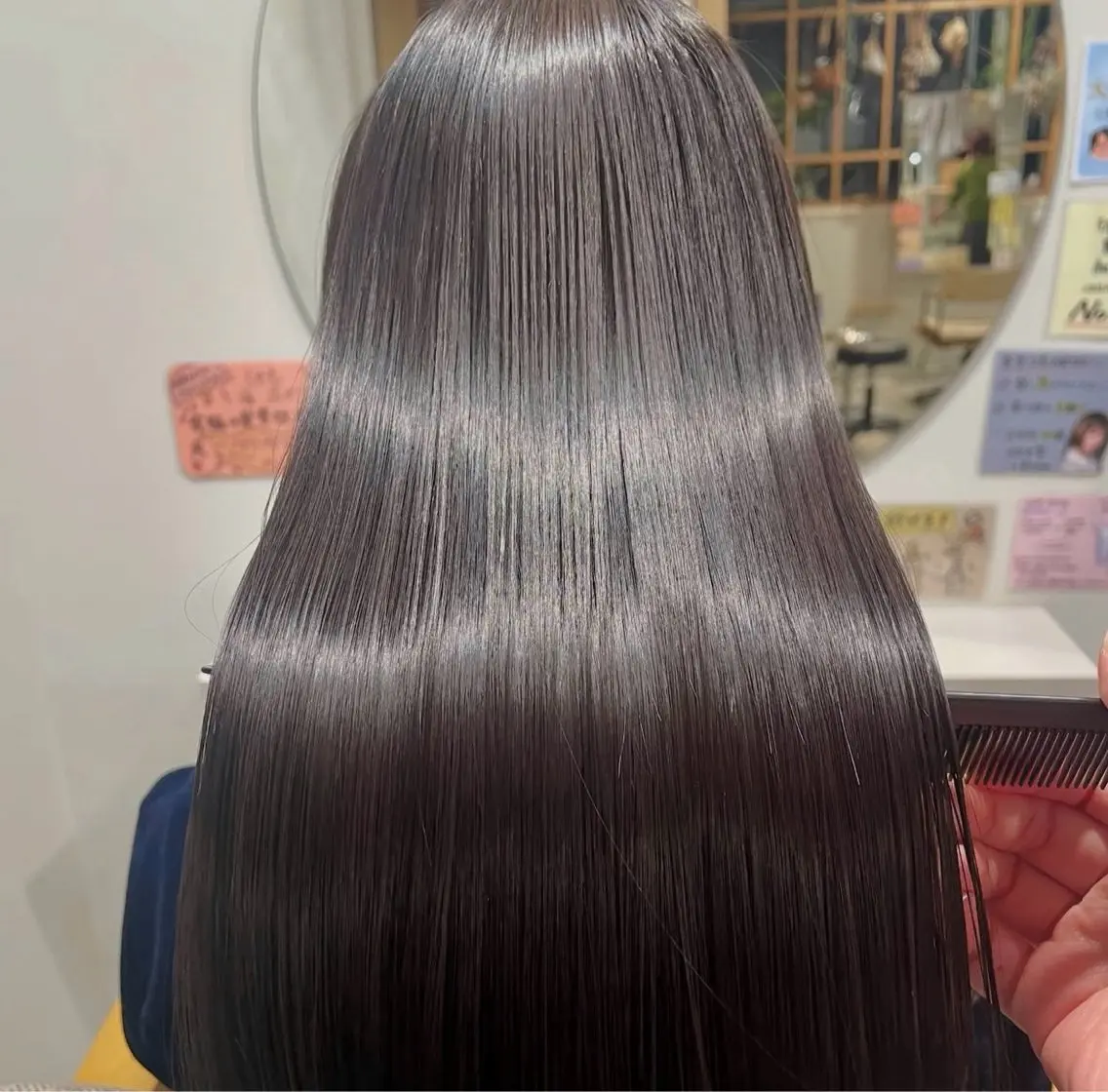 【髪質改善💖】弱酸性ケアストレート✨️髪ダメージの少ない方向けの写真
