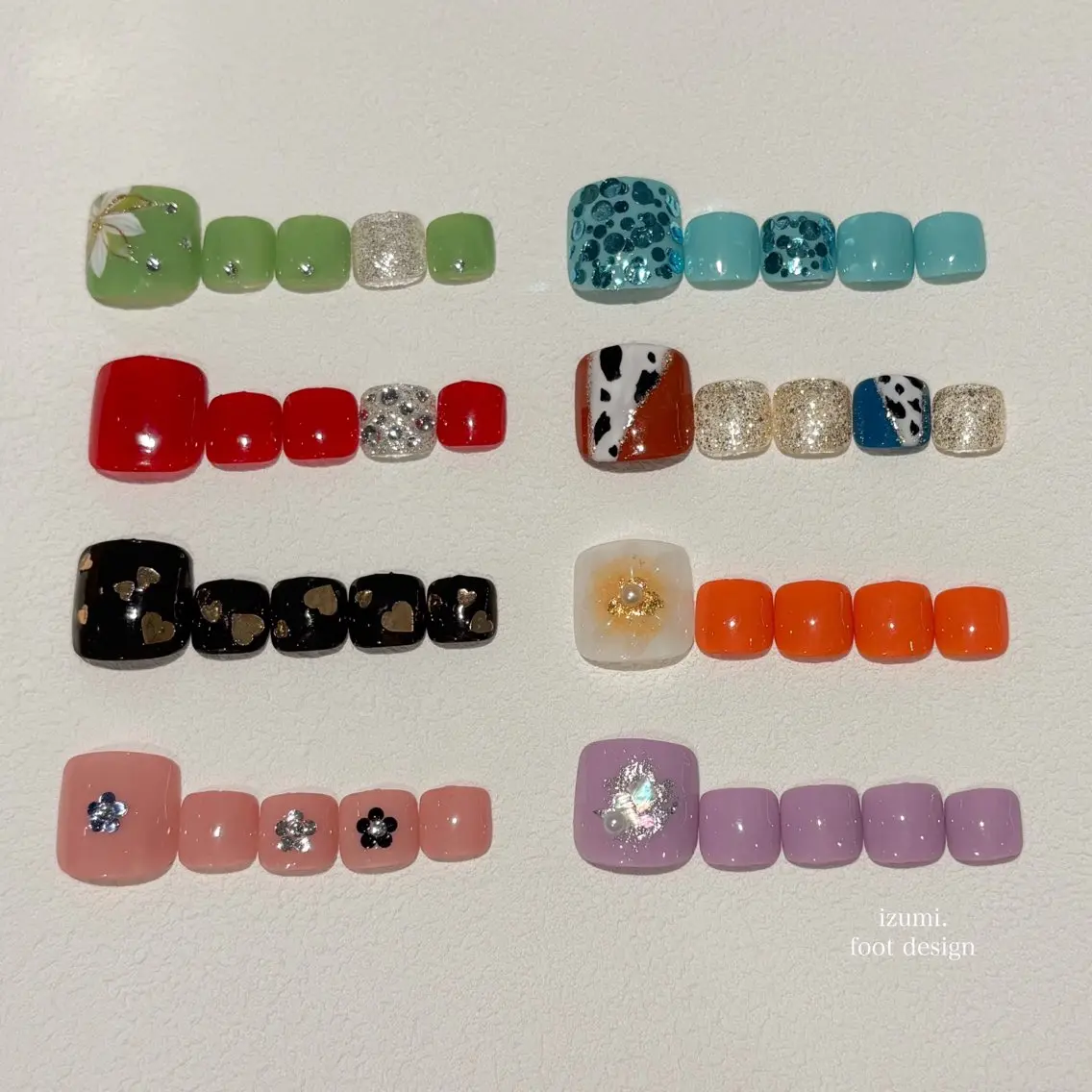 ネイル フットネイル フットネイル IZUMIꕤnail 堺筋本町｜心斎橋のネイルデザイン