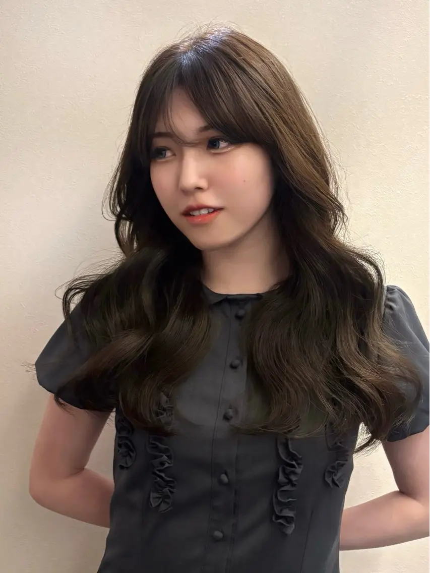 セミロング レイヤーカット カット ヘアカラー トリートメント Hina/なりたいが 叶う韓国ヘア❤️のヘアスタイル