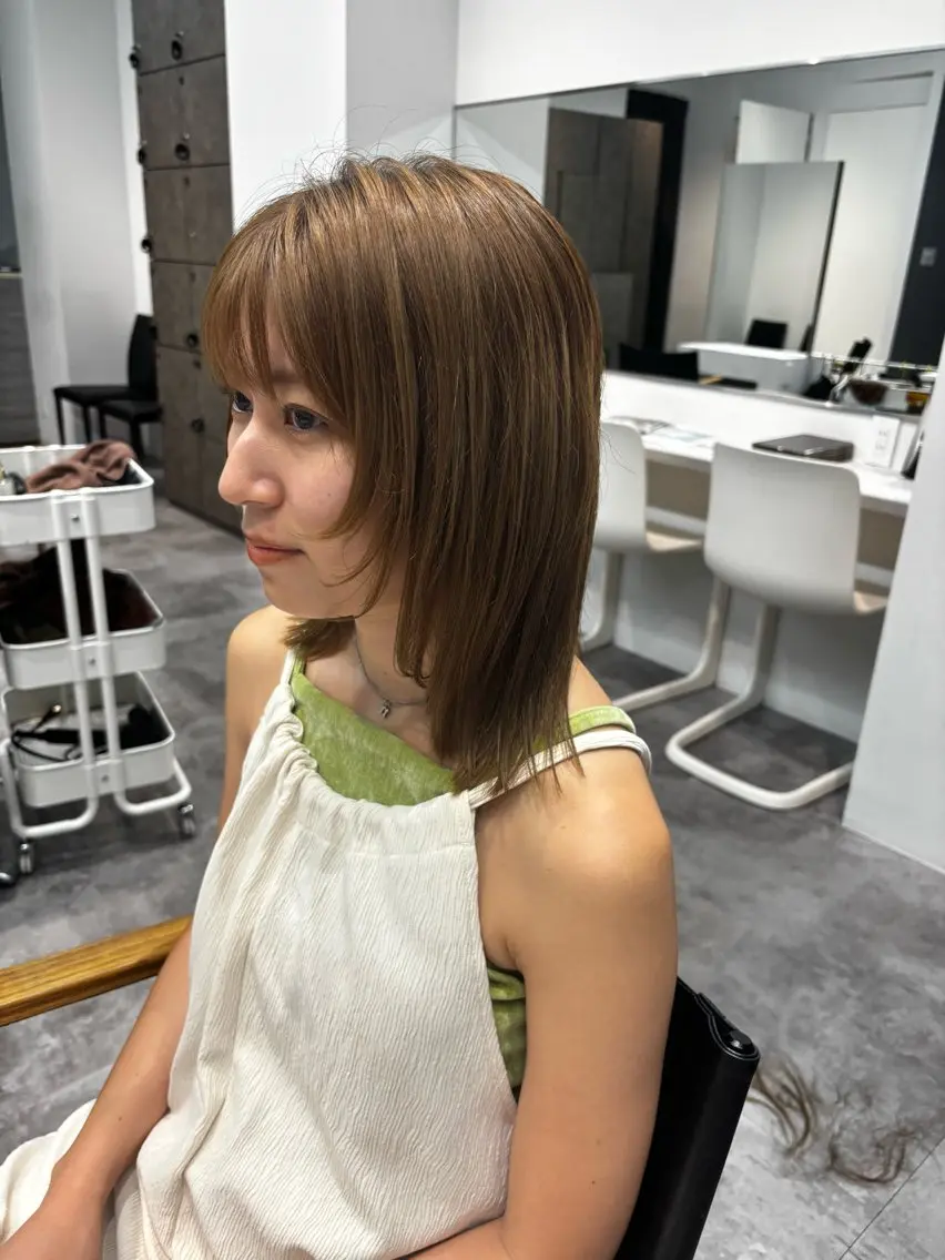 ミディアム カット 門崎未依/レイヤー/ メンズカット🪿🌼のヘアスタイル