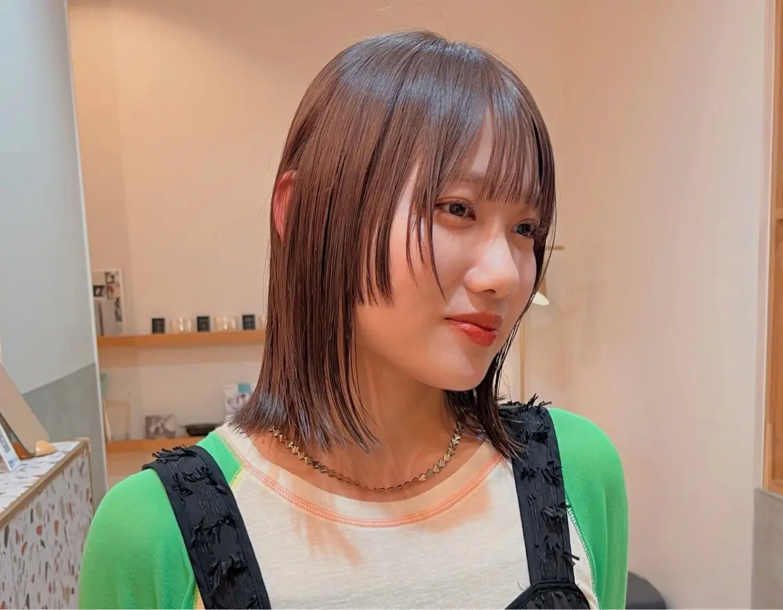 ミディアム カラー ヘアカラー 🐢ダブルカラー🐢 透明感/このかのヘアスタイル
