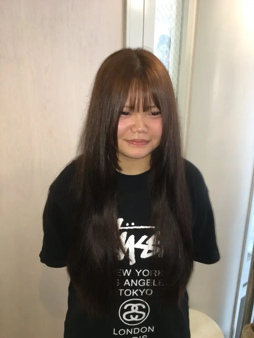 ロング カラー トリートメント eMu_ rimiのヘアスタイル