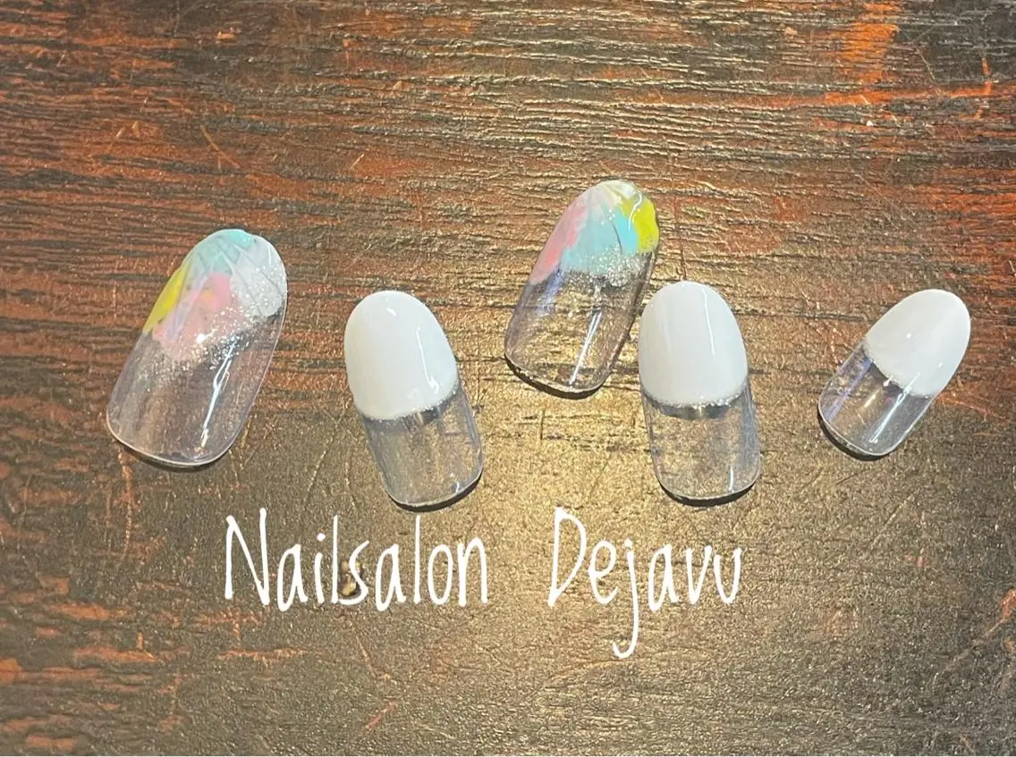 ネイル アートネイル フラワーネイル フレンチネイル ジェルネイル シンプルネイル ハンドネイル Nailsalon Dejavuのネイルデザイン