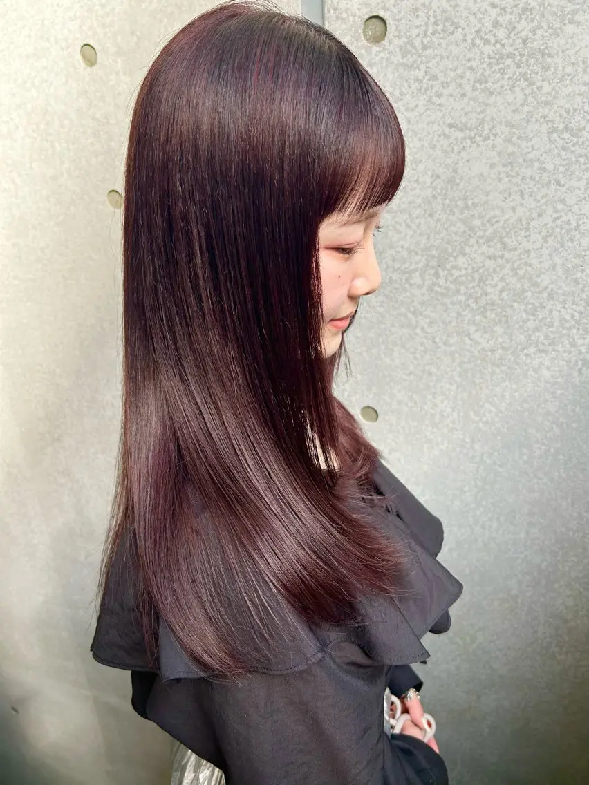 ロング カラー カット ヘアカラー トリートメント ダブルカラー 🌙ｃｈｉｎａｒｉのヘアスタイル