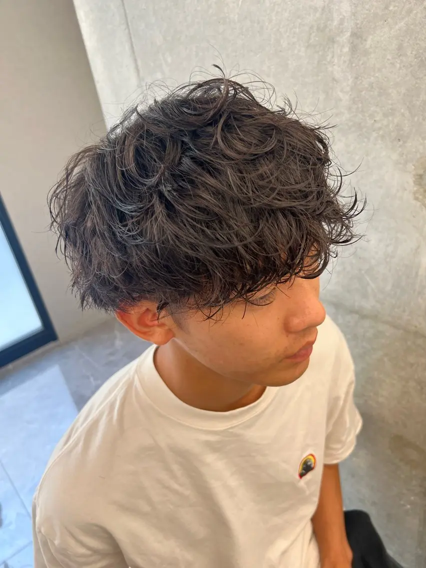 ショート パーマ メンズ メンズパーマ カット パーマ 古山 侑東 /シャドウパーマ🌀のヘアスタイル