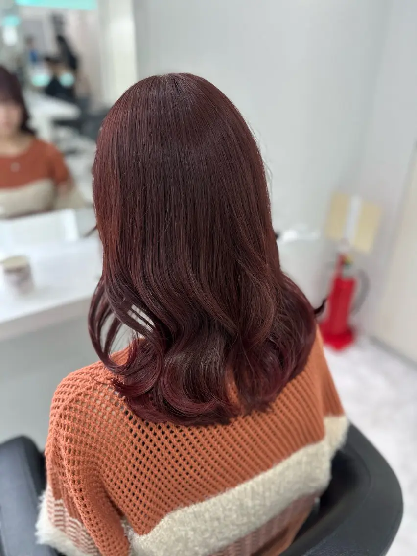 セミロング カラー カット パーマ 🐺韓国風メンズ特化 あさひ🐺のヘアスタイル