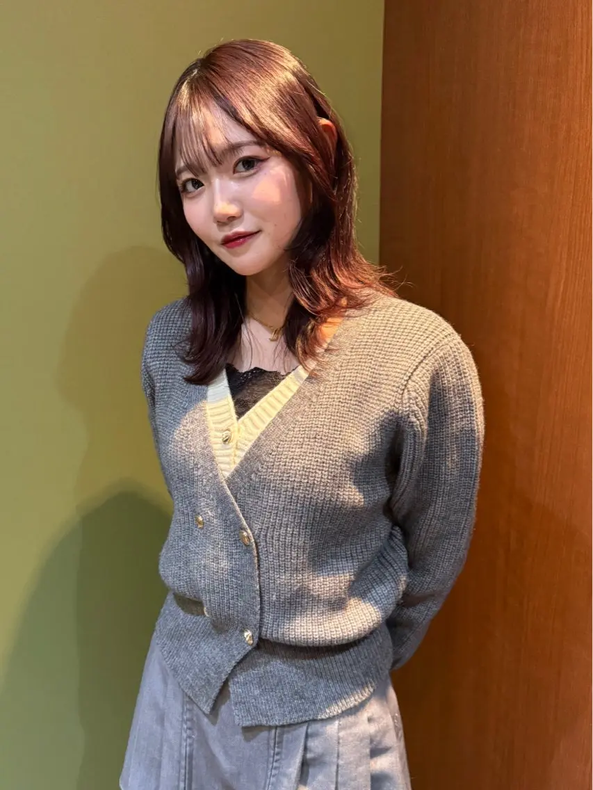 ミディアム カラー カット ヘアカラー トリートメント mai / linoah˚✧のヘアスタイル