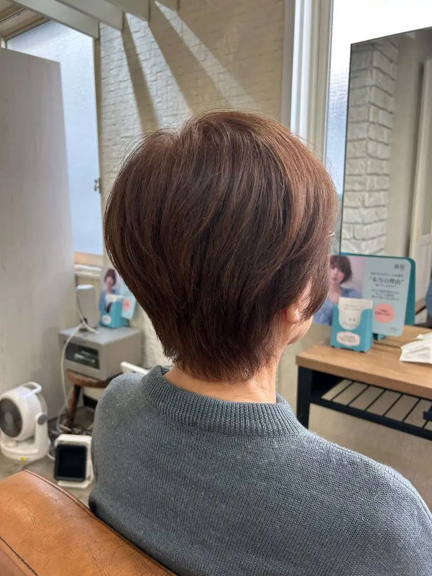 ワンカラーショート＆シャンプーブロー込みの写真