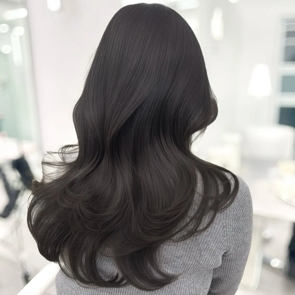 ロング カラー 透明感カラー 韓国風ヘア レイヤーカット 似合わせカット カット ヘアカラー トリートメント 韓国レイヤー× 顔まわり🕊️テルのヘアスタイル