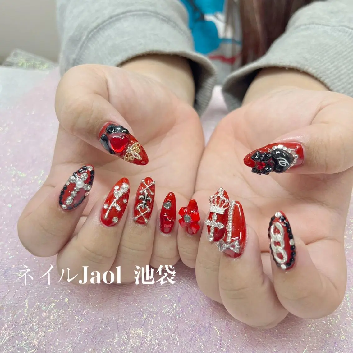 ロング ネイルJaol 池袋のネイルデザイン