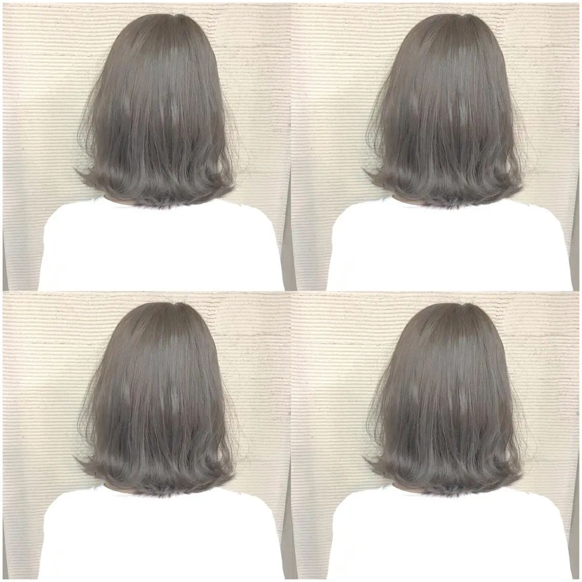 ミディアム カラー パーマ ヘアアレンジ ブリーチ 透明感カラー ブリーチなしカラー ボブ ハイトーン特化🤍 浦住のヘアスタイル