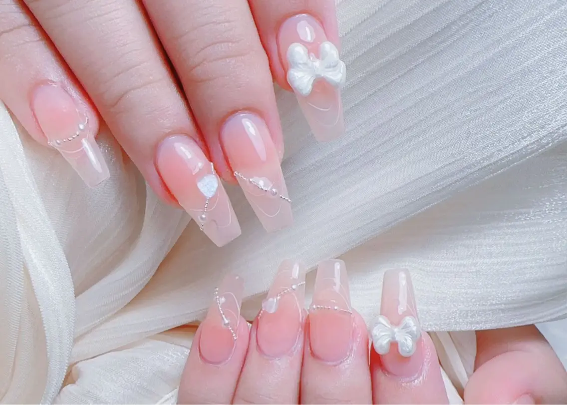 ネイル ハンドネイル M 🌷Nail 長さだし専門店のネイルデザイン