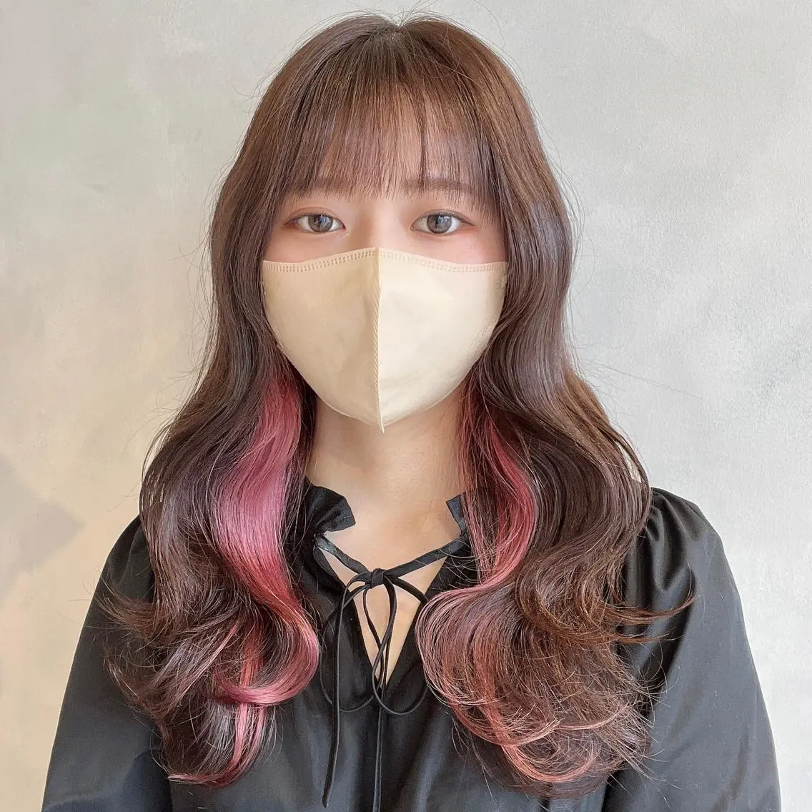 ロング カラー 髪質改善⌇透明感 カラー⌇川上葵のヘアスタイル