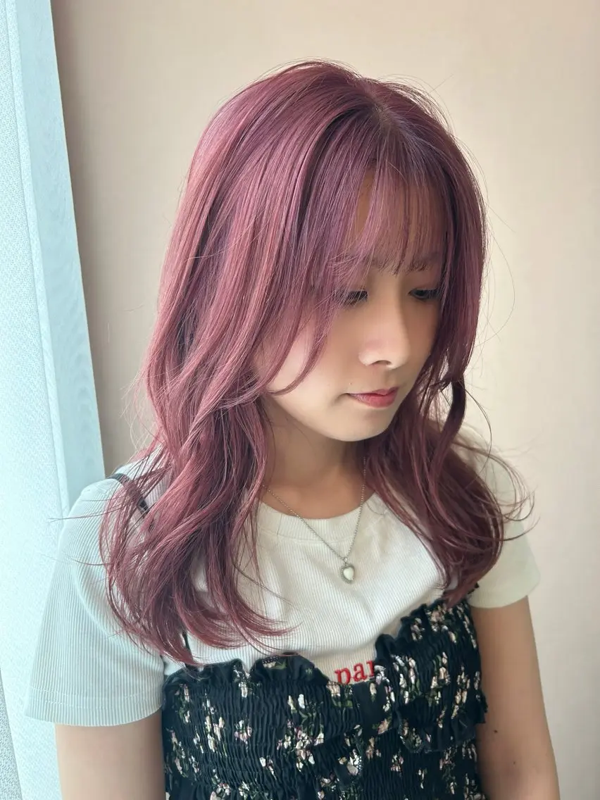 【ご新規様🦋】ダブルカラー・内部補修トリートメント（ケアブリーチ込、ハイライトに変更可、ASIAトリートメント）#韓国の写真