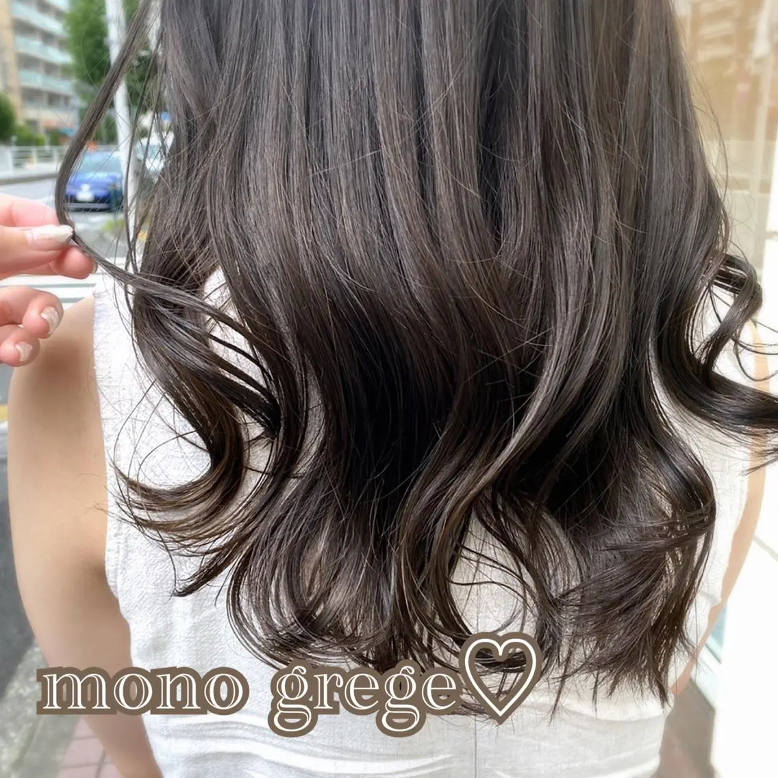 セミロング カット ヘアカラー トリートメント 韓国ヘア♡おくれ毛♡ ボブ♡sayakaのヘアスタイル