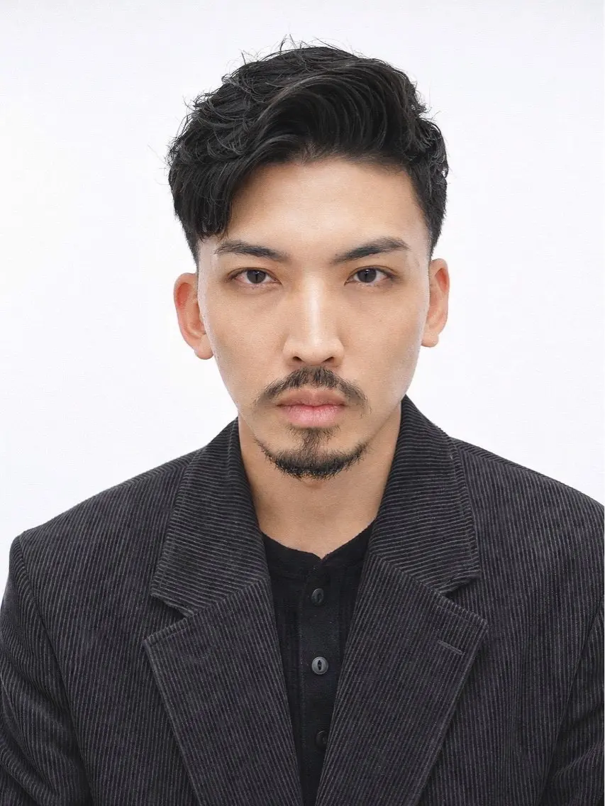 ミディアム メンズカット　佐々木 開のヘアスタイル
