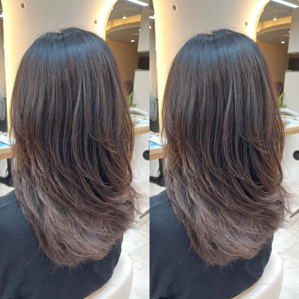 ロング カット トリートメント ヘアセット ブリーチ無しダブル カラー🦕まどかのヘアスタイル