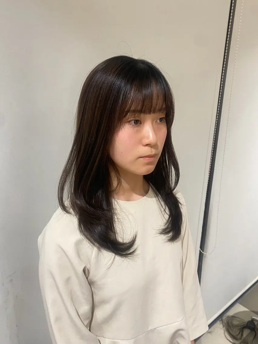 セミロング カットモデル 🦋熊田 史織のヘアスタイル