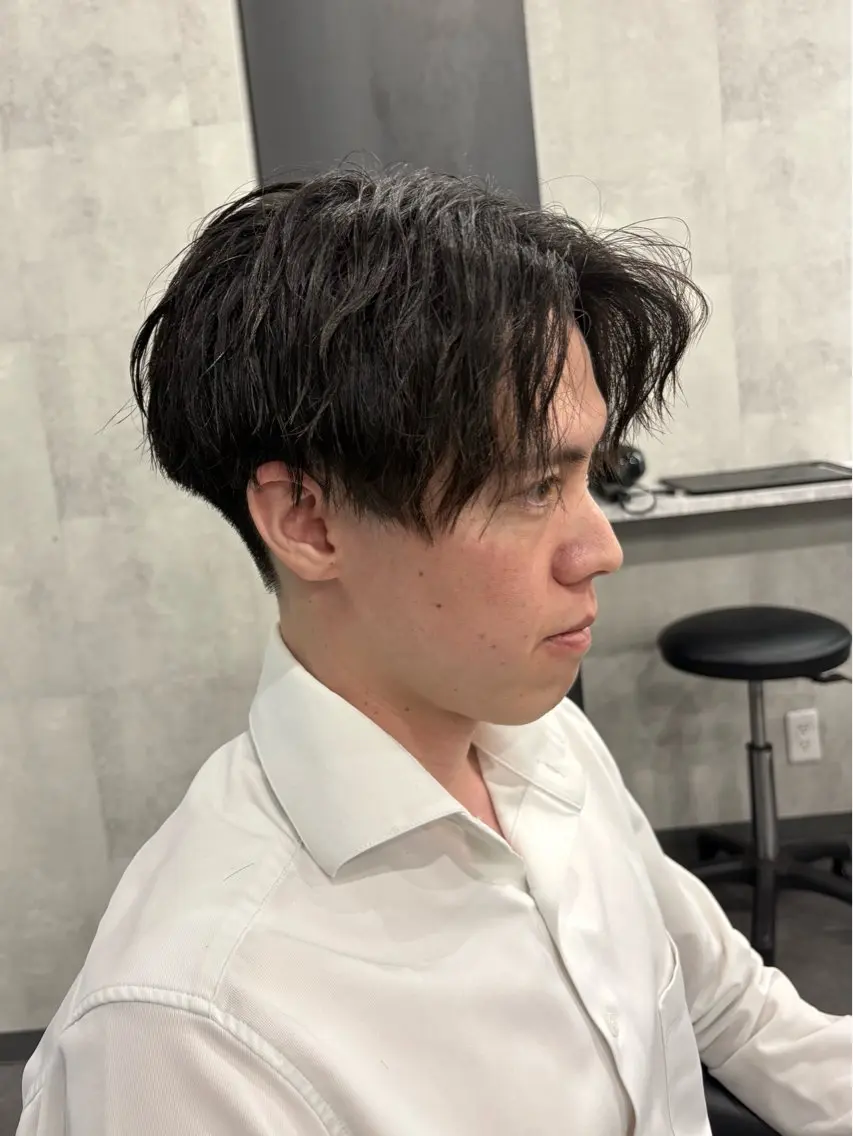 ショート メンズカット センタ ーパート、マッシュのヘアスタイル