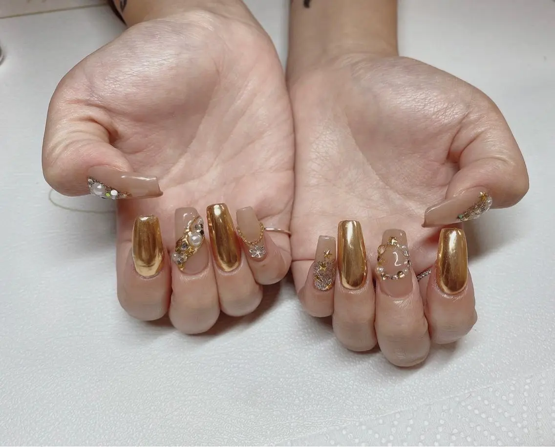 ネイル ミラーネイル スカルプネイル ハンドネイル エン Nail salonのネイルデザイン
