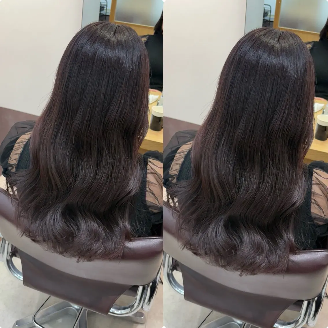 セミロング カラー カット ヘアカラー Minami. 🩵 再現性特化ヘアのヘアスタイル