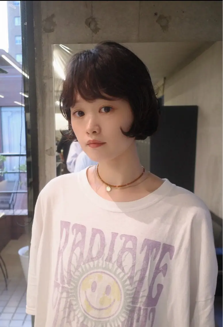 ショート パーマ ショートボブ ボブ ショートヘア ニュアンスパーマ カット パーマ 🌿ボブ＆パーマ 太田 カイト🌿のヘアスタイル