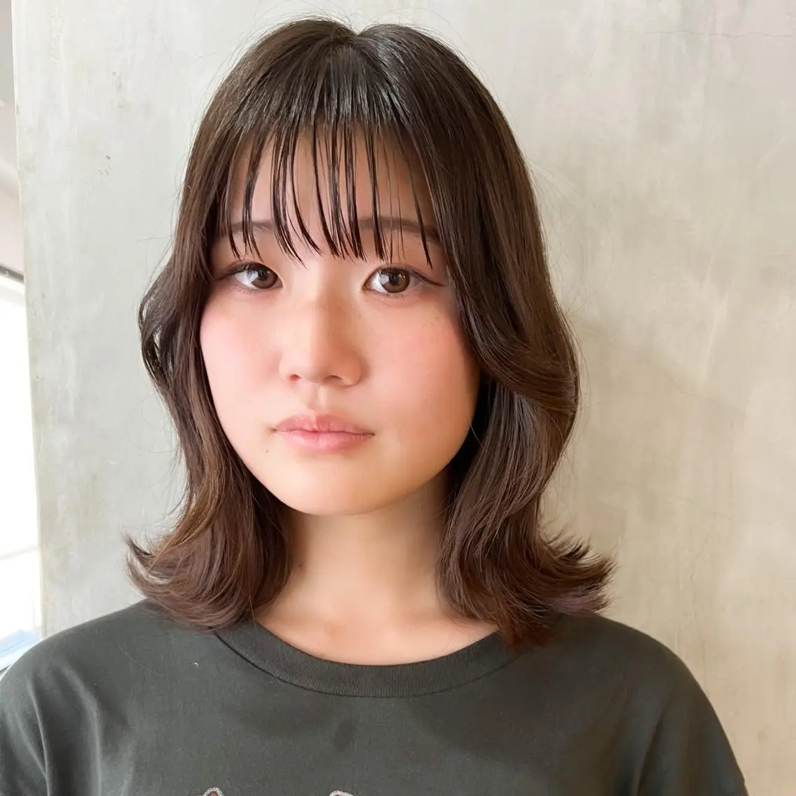 ミディアム ボブ エギョモリ ヨシンモリ 韓国風ヘア カット トリートメント Life salon SAKURAのヘアスタイル