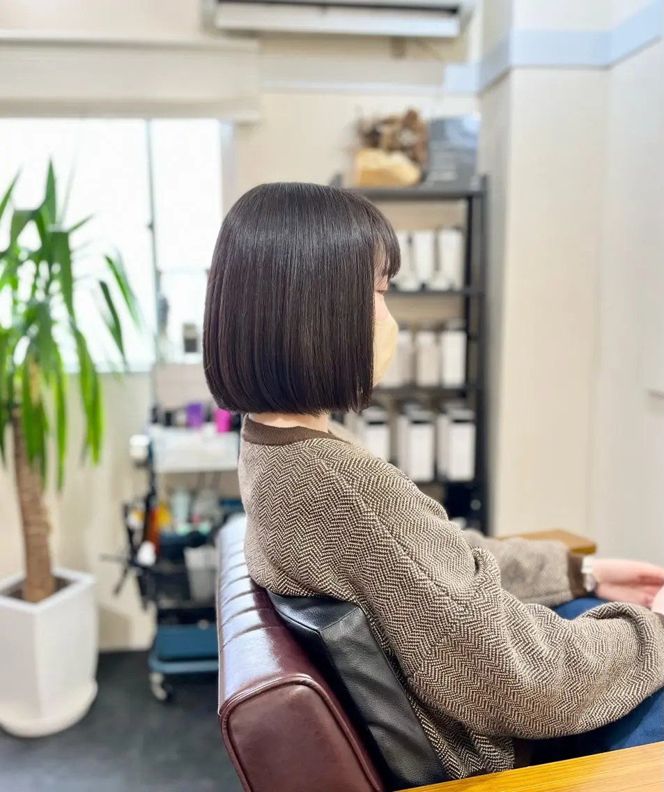 ショート カラー グレージュ ボブ カット ヘアカラー トリートメント 後藤 ユウキ/髪質改善🫧のヘアスタイル