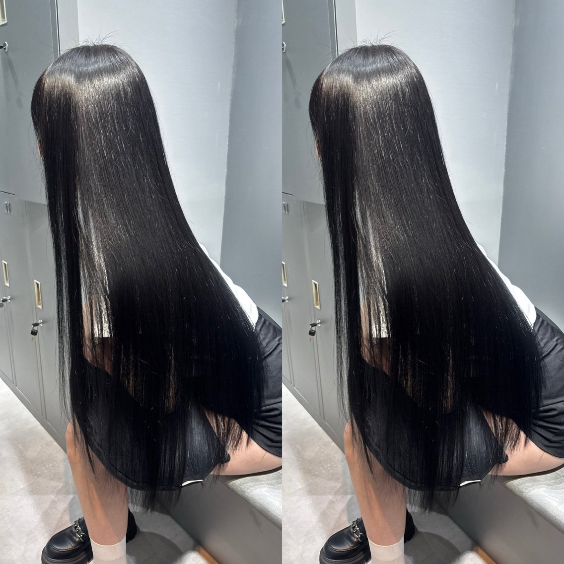 ロング カット ヘアカラー 縮毛矯正 トリートメント 今話題の艶髪矯正 美艶カラー/FUKAのヘアスタイル