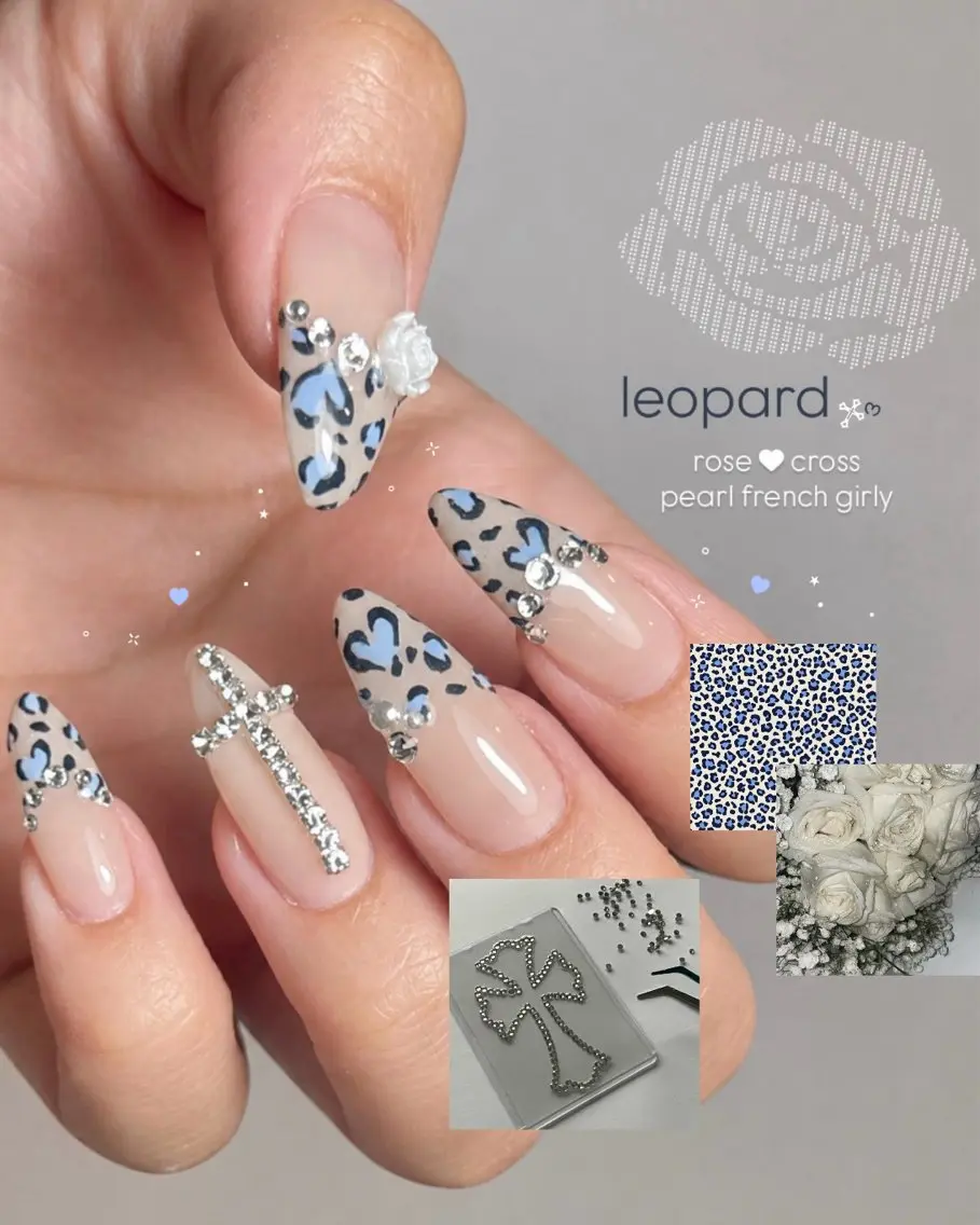 ネイル アニマル柄 キラキラネイル 韓国ネイル ワンホンネイル nail salon Lumoreのネイルデザイン