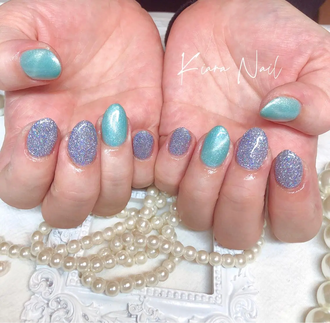 ネイル フラッシュネイル マグネットネイル 🍭Kiara Nail🍭のネイルデザイン