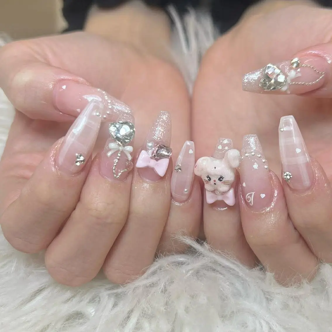 ネイル ハンドネイル ANH ゴテゴテネイルのネイルデザイン