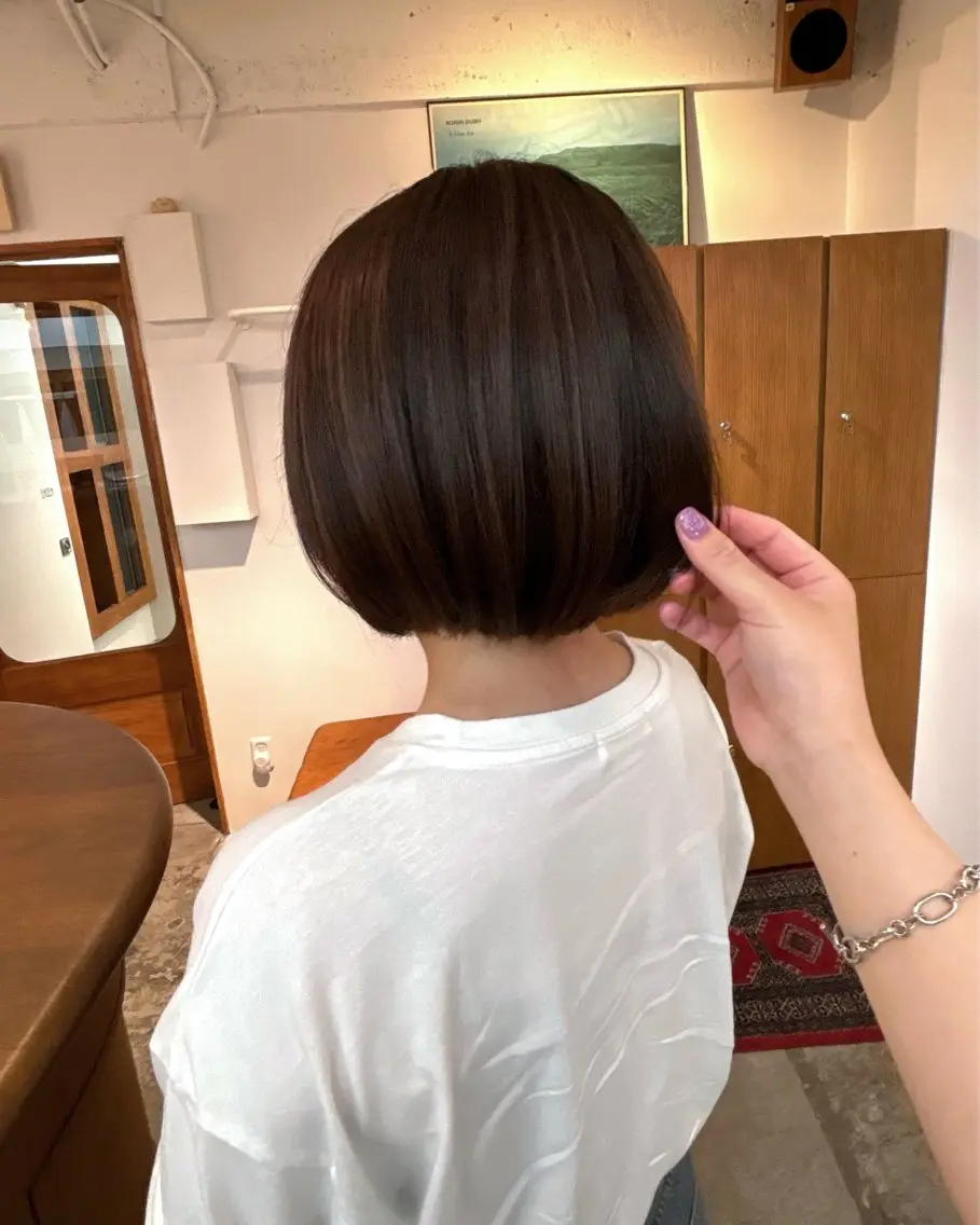 ミディアム カラー ボブ aiko【艶カラー ・ミニモ年内で終了】のヘアスタイル
