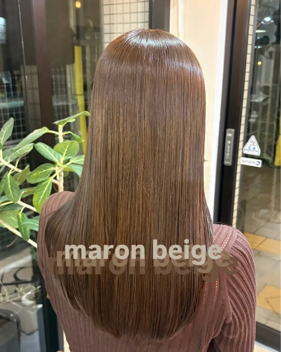 ロング ヘアカラー 幸野 有利加のヘアスタイル