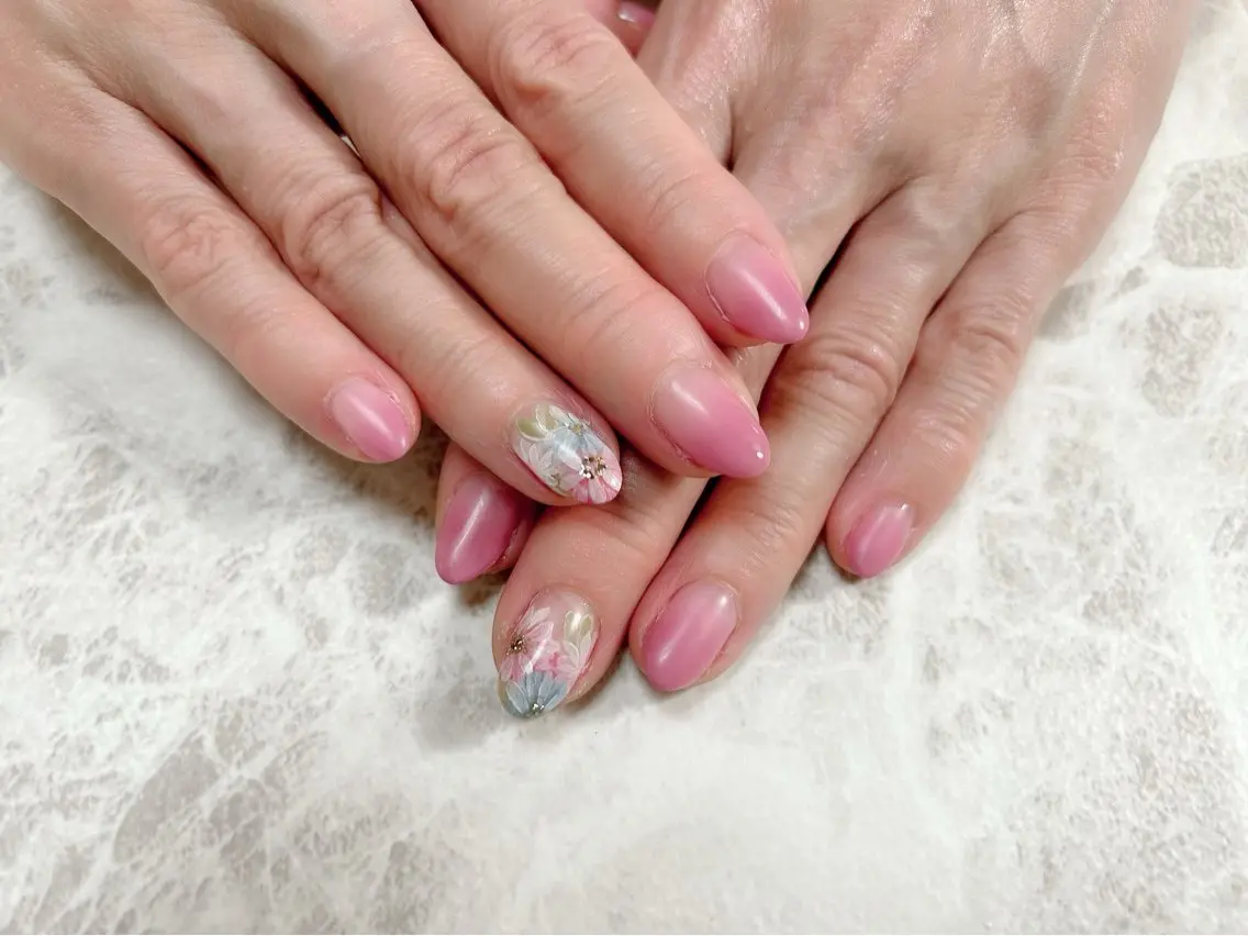 ネイル ハンドネイル an sucre baseのネイルデザイン