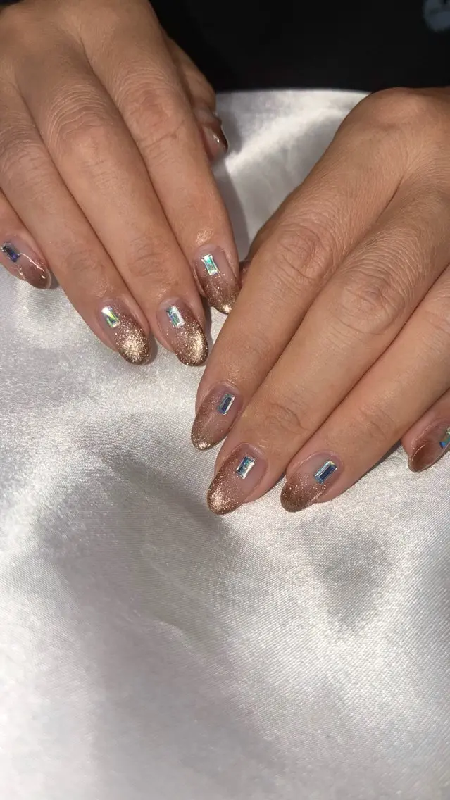 ネイル ジェルネイル マグネットネイル ハンドネイル Nail ヌシん家 AKANEのネイルデザイン