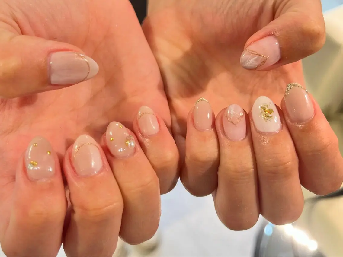 ネイル ハンドネイル 持ち込みデザイン得意 /長さだし可✨RUIのネイルデザイン