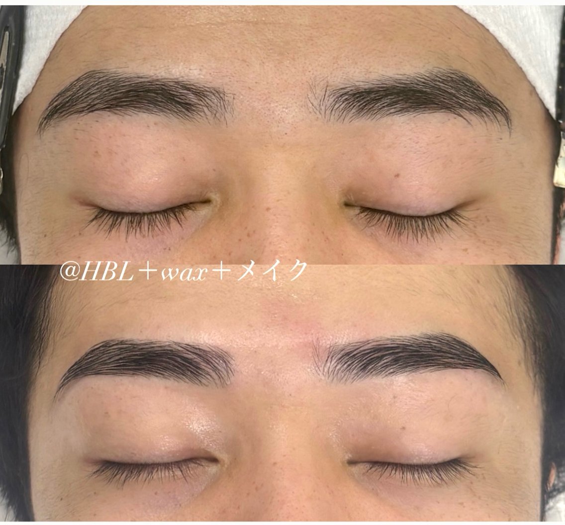 メンズ アイブロウ ワックス脱毛 眉カット その他(アイブロウ) 黄金比ナチュラル骨眉 / momoka🐈のマツエク・マツパデザイン