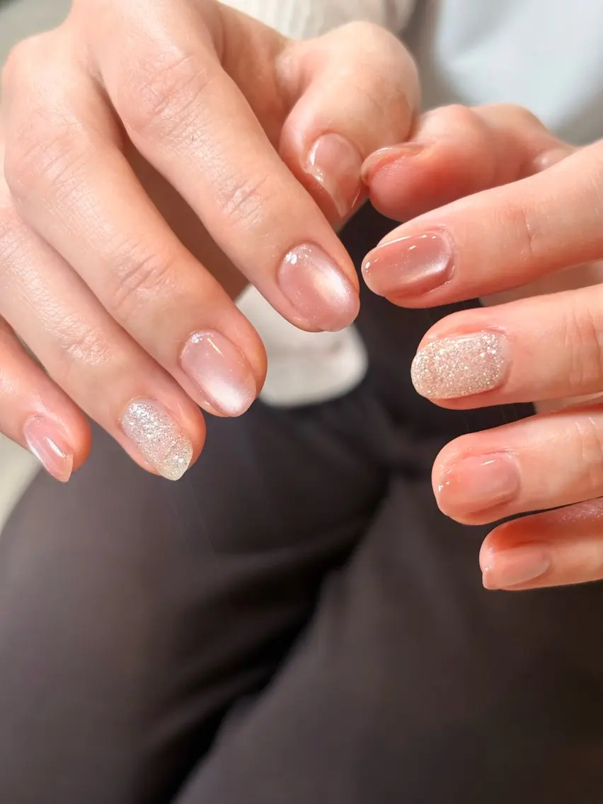 ネイル フラッシュネイル ピンク SUU nailのネイルデザイン