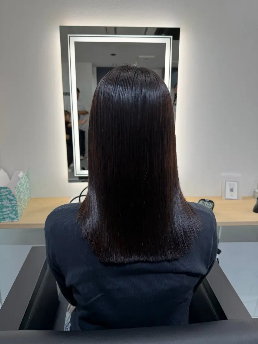ミディアム ヘアカラー 松本 匠のヘアスタイル