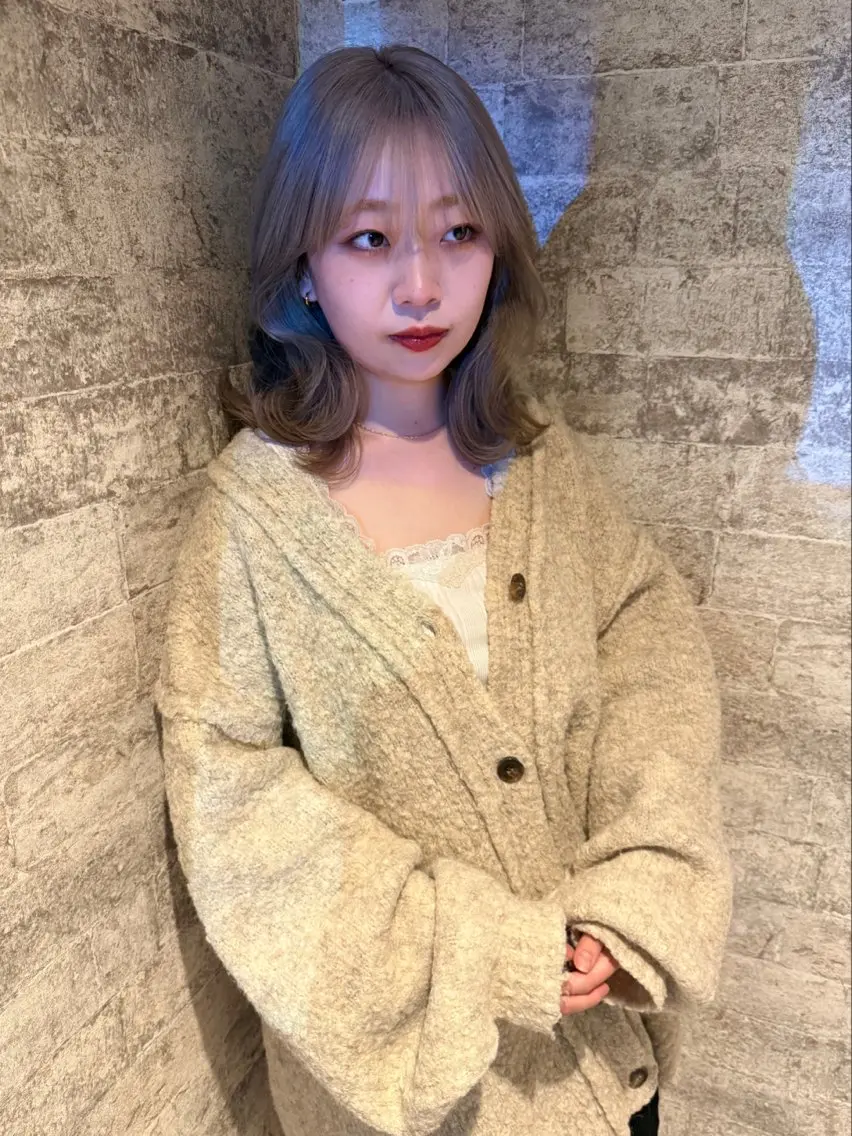 ミディアム カラー カット ヘアカラー トリートメント mai / linoah˚✧のヘアスタイル