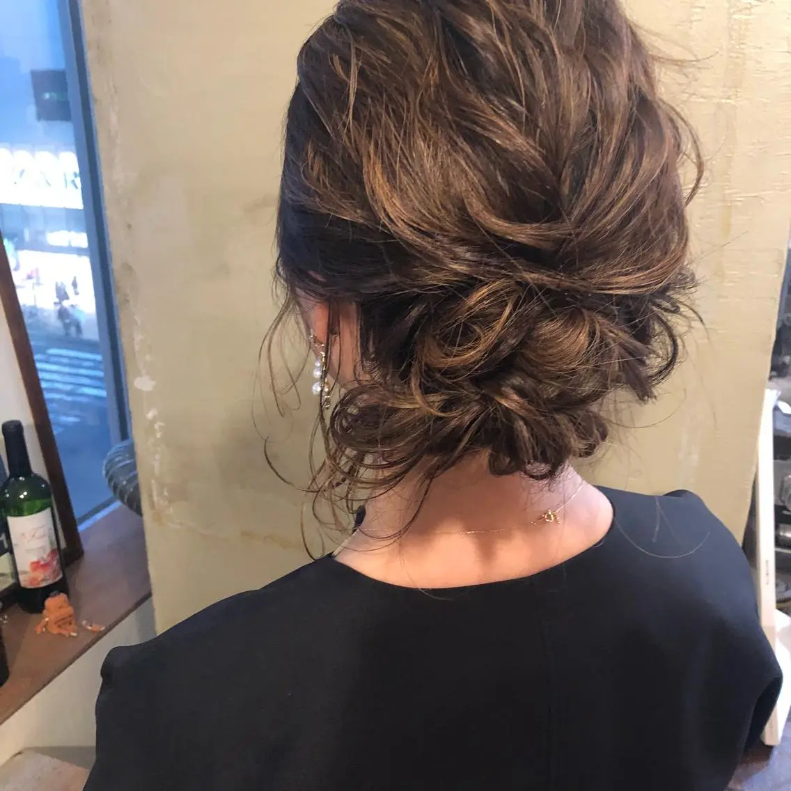 ミディアム カラー ヘアアレンジ 川上 智汐のヘアスタイル