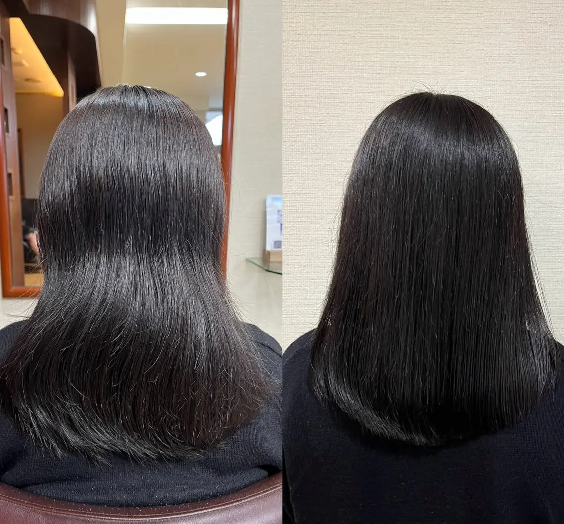セミロング 髪質改善 美容室BI-CHIC 黒住のヘアスタイル