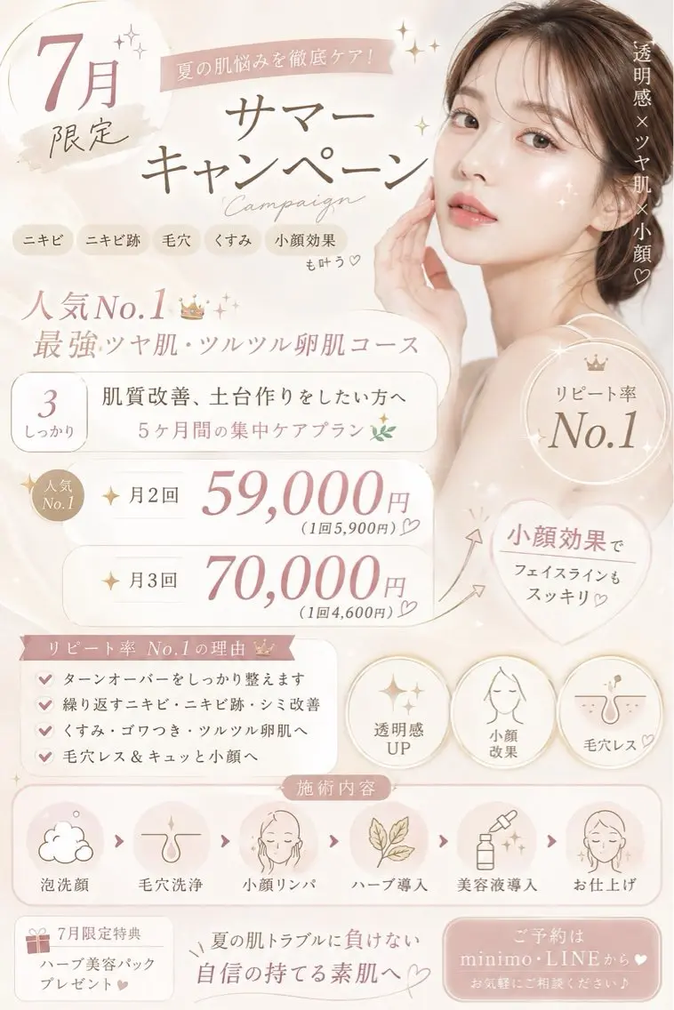 エステ y.laBelle 艶肌・小顔・肌質改善のエステ・リラクイメージ