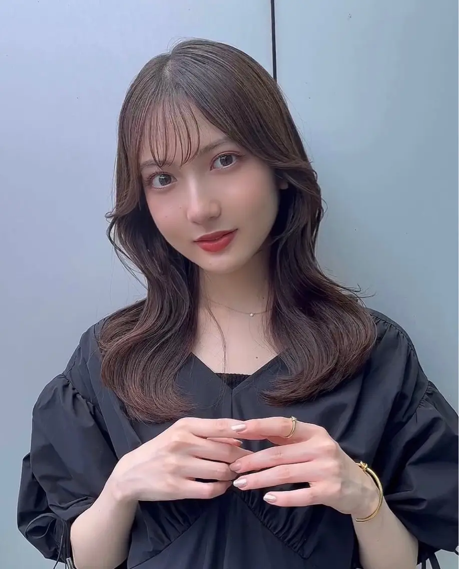 セミロング カラー カット ヘアカラー トリートメント 🌫️大人韓国ヘア 🌫️naoyaのヘアスタイル