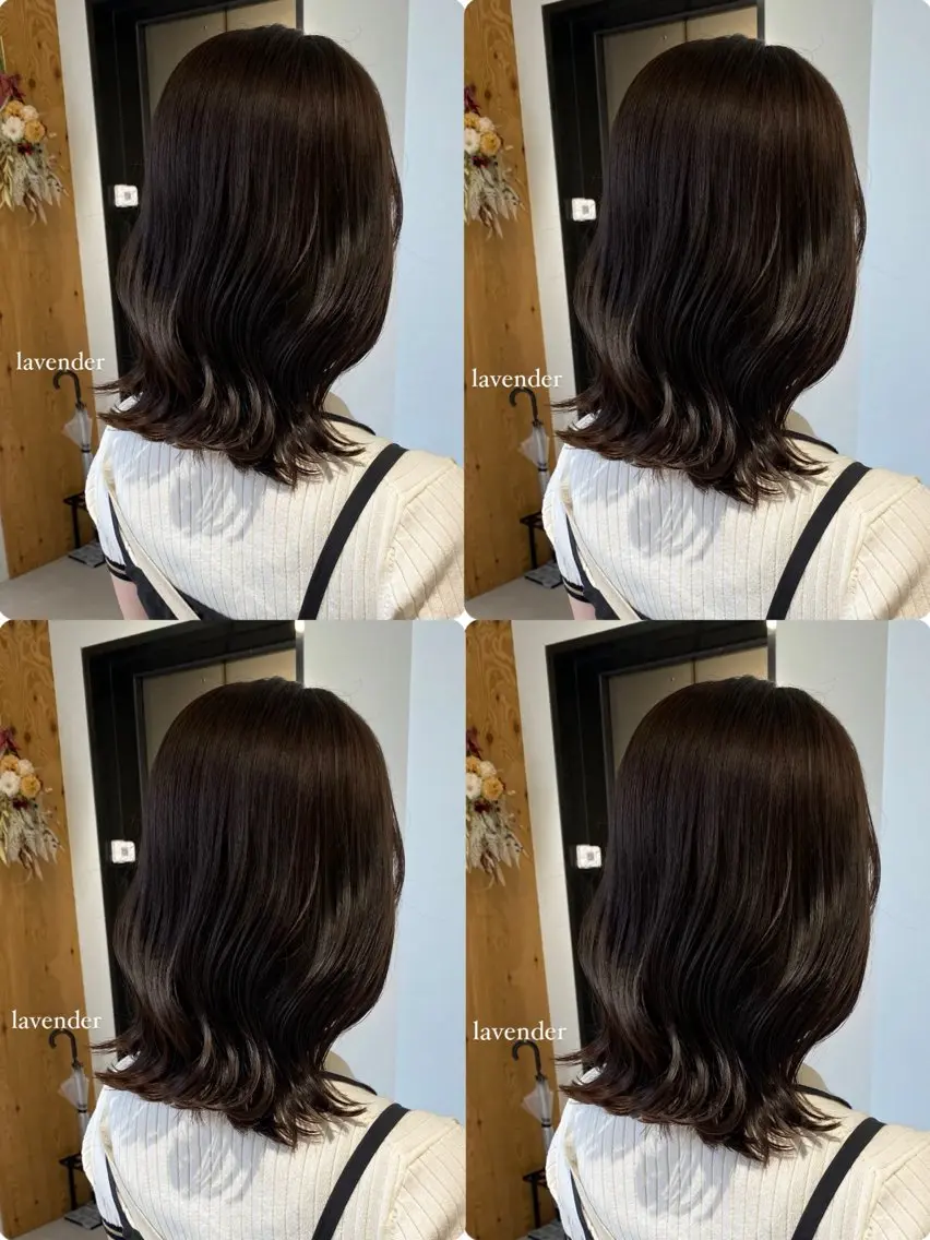 ミディアム カラー カット ヘアカラー トリートメント fier_umeda 梨花 rifaのヘアスタイル